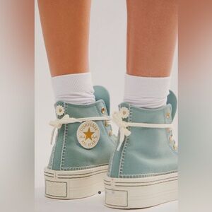 NIB Converse Chuck Taylor All Star Modern Lift Stitch Sneakers Herby Size 10